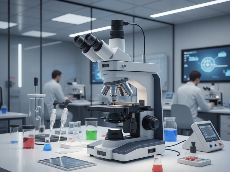 Laboratory microscope - clinical research for gut health